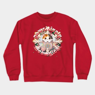 Meowy Catmus Wreath Pawsitively Meowgical 5C5 Crewneck Sweatshirt